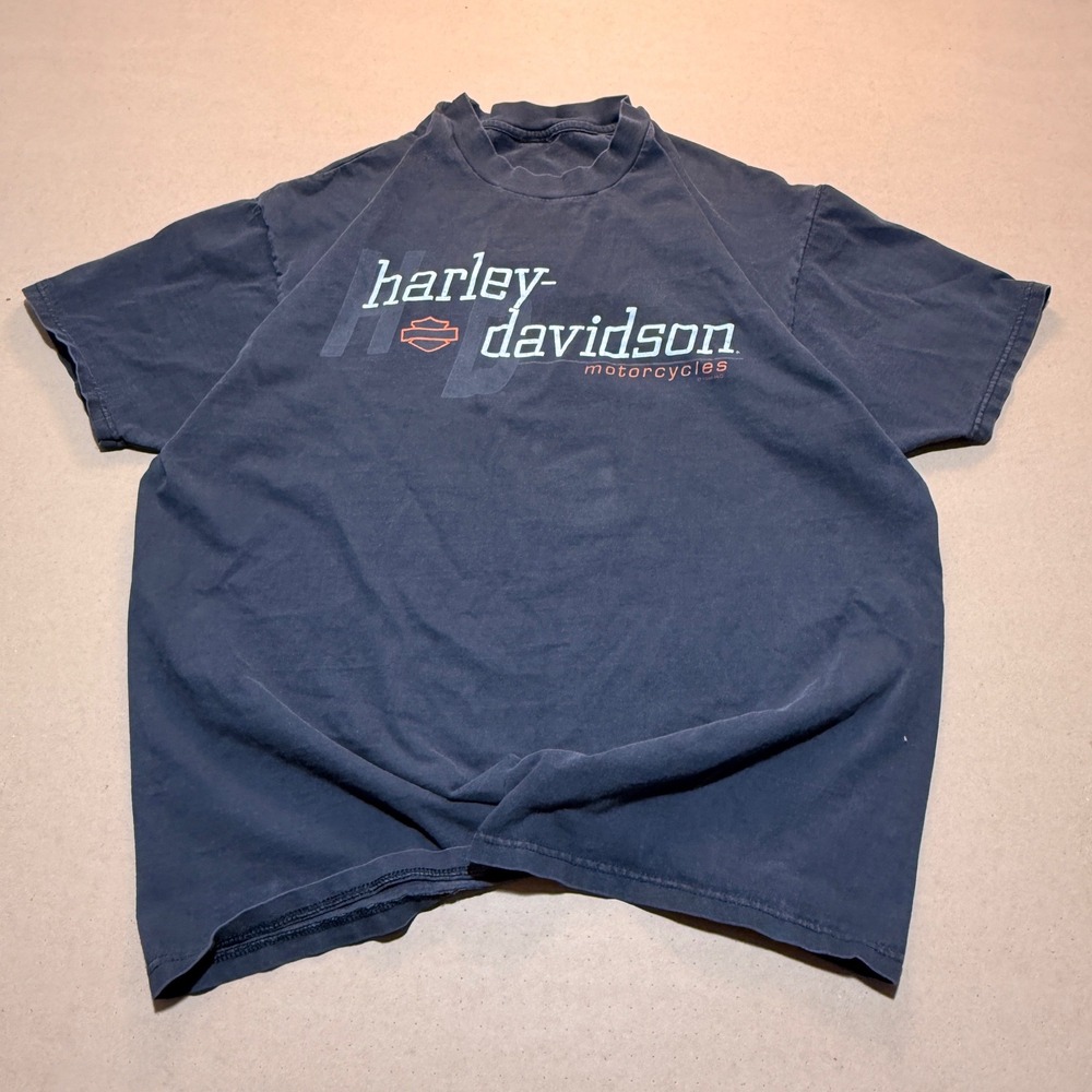 1998 Harley Davidson T-Shirt XL Black Good Suburban Palatine IL Vintage Biker